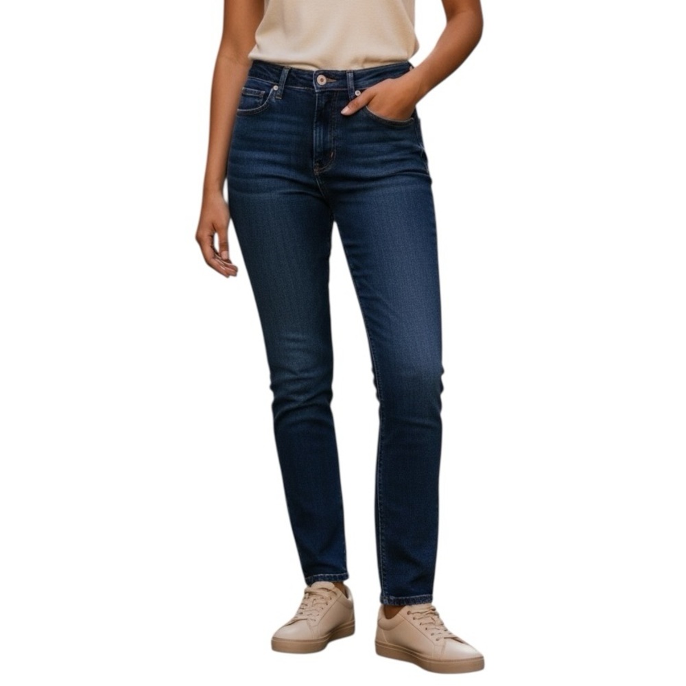 Everlane Blue Skinny Jeans Sleek Tapered Fit